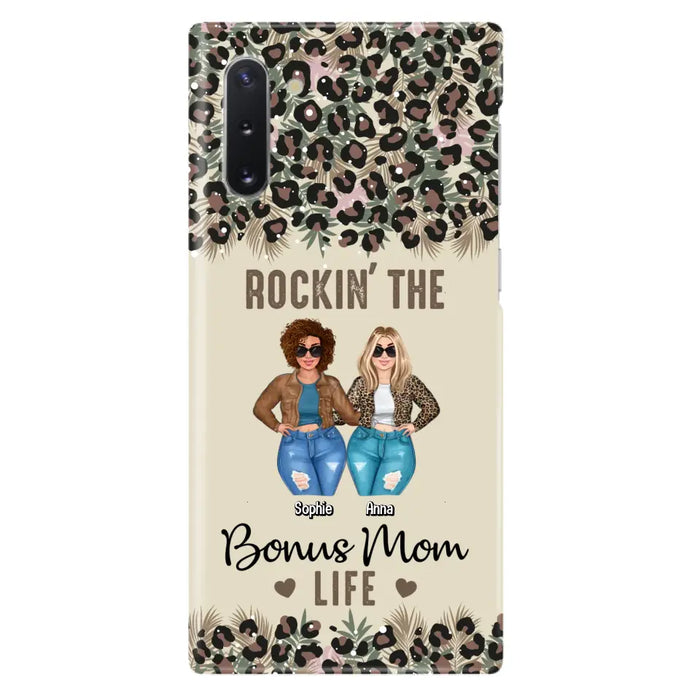 Custom Personalized Bonus Mom Phone Case - Gift Idea For Mother's Day - Rockin' The Bonus Mom Life - Case For iPhone & Samsung