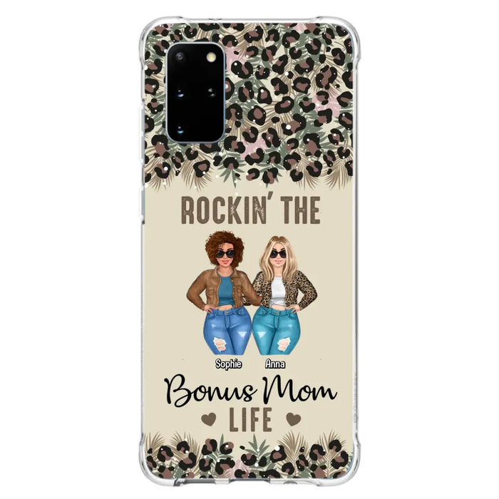 Custom Personalized Bonus Mom Phone Case - Gift Idea For Mother's Day - Rockin' The Bonus Mom Life - Case For iPhone & Samsung