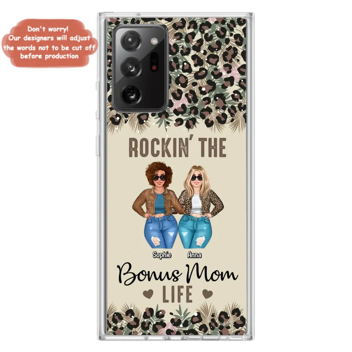 Custom Personalized Bonus Mom Phone Case - Gift Idea For Mother's Day - Rockin' The Bonus Mom Life - Case For iPhone & Samsung