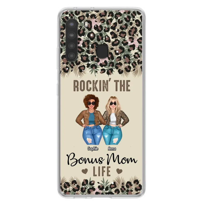 Custom Personalized Bonus Mom Phone Case - Gift Idea For Mother's Day - Rockin' The Bonus Mom Life - Case For iPhone & Samsung