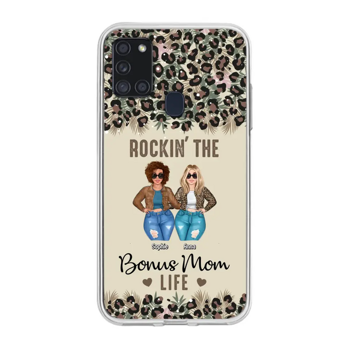 Custom Personalized Bonus Mom Phone Case - Gift Idea For Mother's Day - Rockin' The Bonus Mom Life - Case For iPhone & Samsung