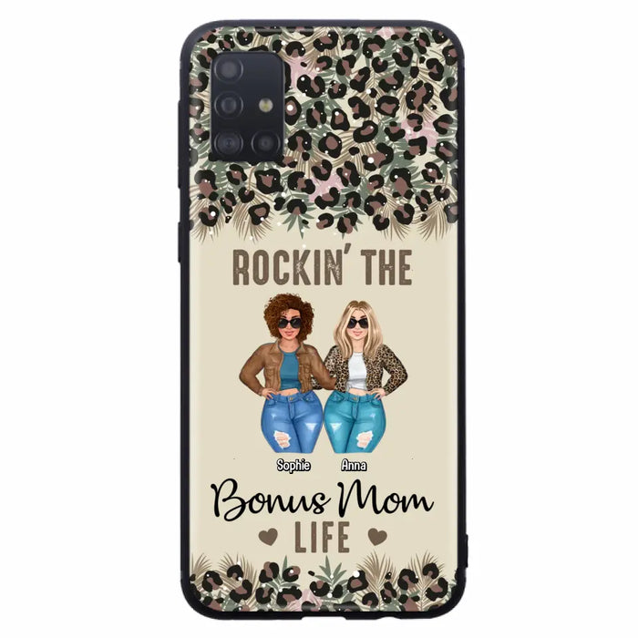 Custom Personalized Bonus Mom Phone Case - Gift Idea For Mother's Day - Rockin' The Bonus Mom Life - Case For iPhone & Samsung