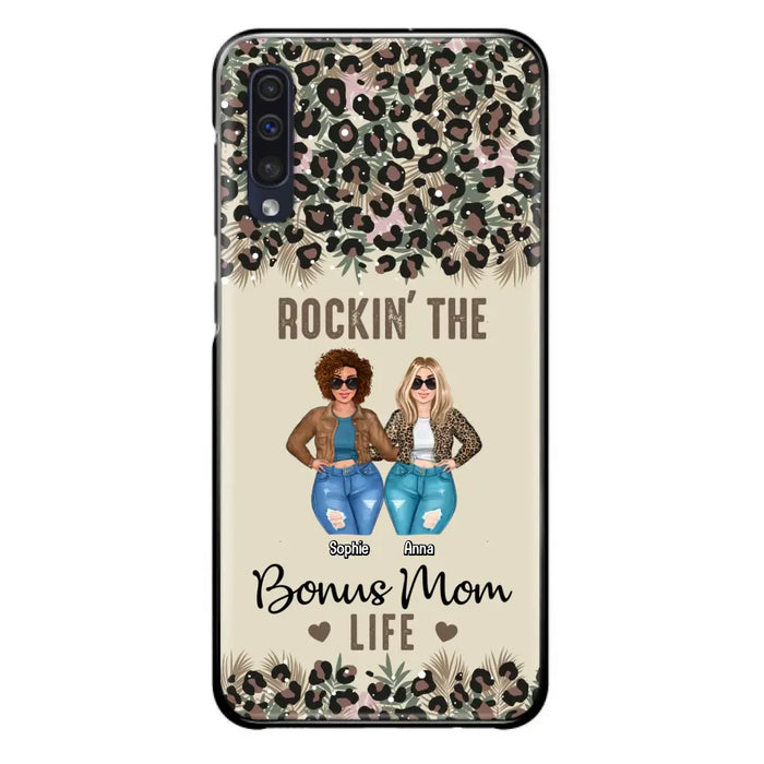 Custom Personalized Bonus Mom Phone Case - Gift Idea For Mother's Day - Rockin' The Bonus Mom Life - Case For iPhone & Samsung