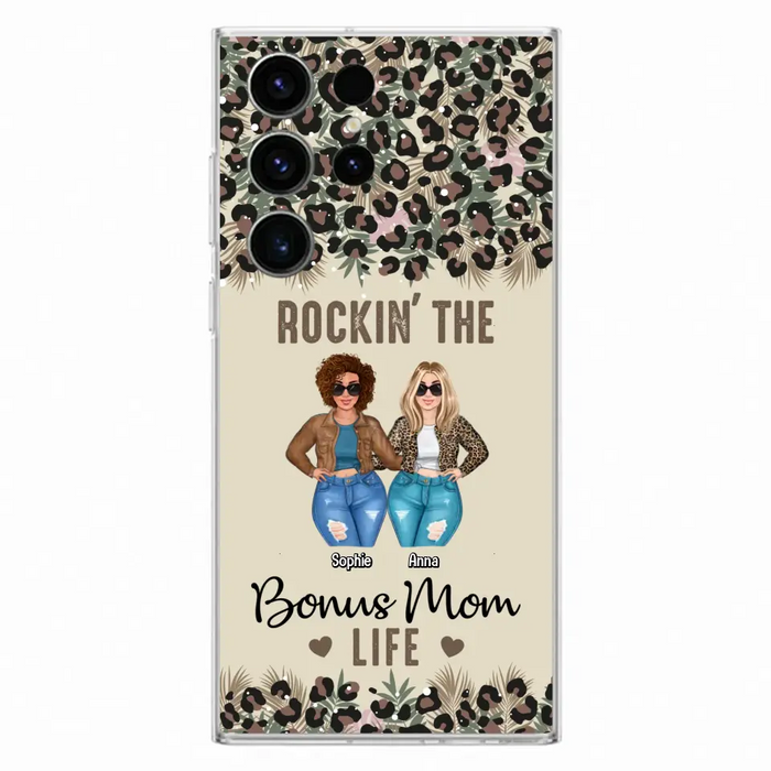 Custom Personalized Bonus Mom Phone Case - Gift Idea For Mother's Day - Rockin' The Bonus Mom Life - Case For iPhone & Samsung