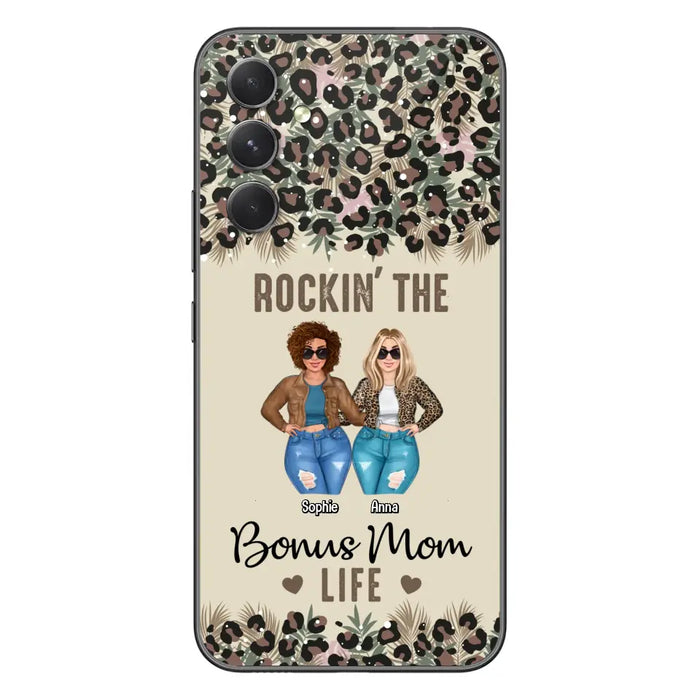 Custom Personalized Bonus Mom Phone Case - Gift Idea For Mother's Day - Rockin' The Bonus Mom Life - Case For iPhone & Samsung