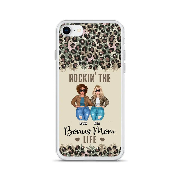 Custom Personalized Bonus Mom Phone Case - Gift Idea For Mother's Day - Rockin' The Bonus Mom Life - Case For iPhone & Samsung