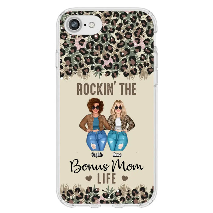 Custom Personalized Bonus Mom Phone Case - Gift Idea For Mother's Day - Rockin' The Bonus Mom Life - Case For iPhone & Samsung