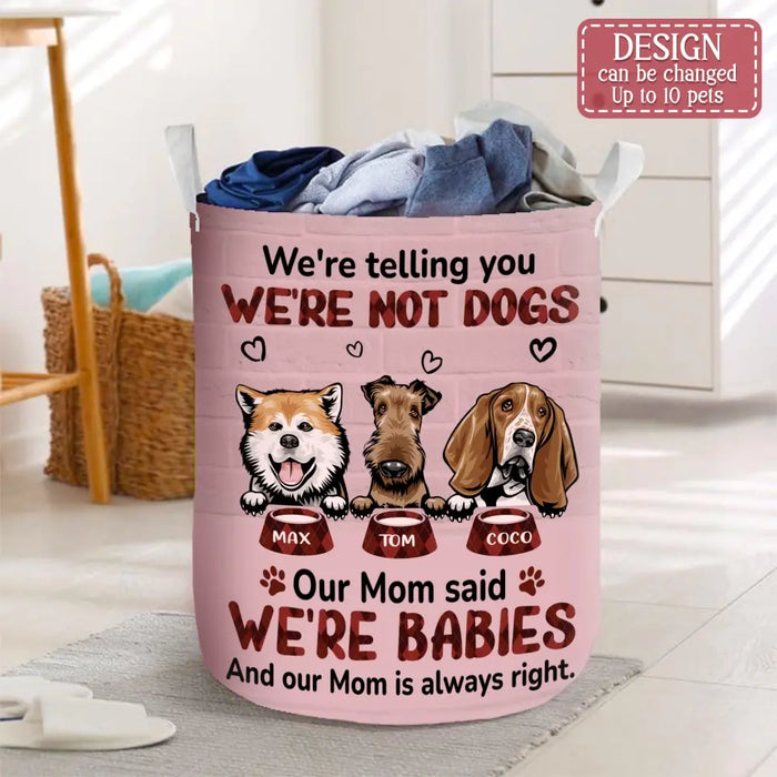 Custom Personalized Pet Laundry Basket - Up to 10 Dogs/ Cats - Gift Id ...
