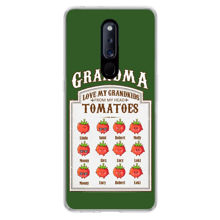 Custom Personalized Grandma Tomatoes Phone Case - Gift Idea For Mother's Day/Grandma- Upto 12 Tomatoes - Case For Oppo/ Xiaomi/ Huawei