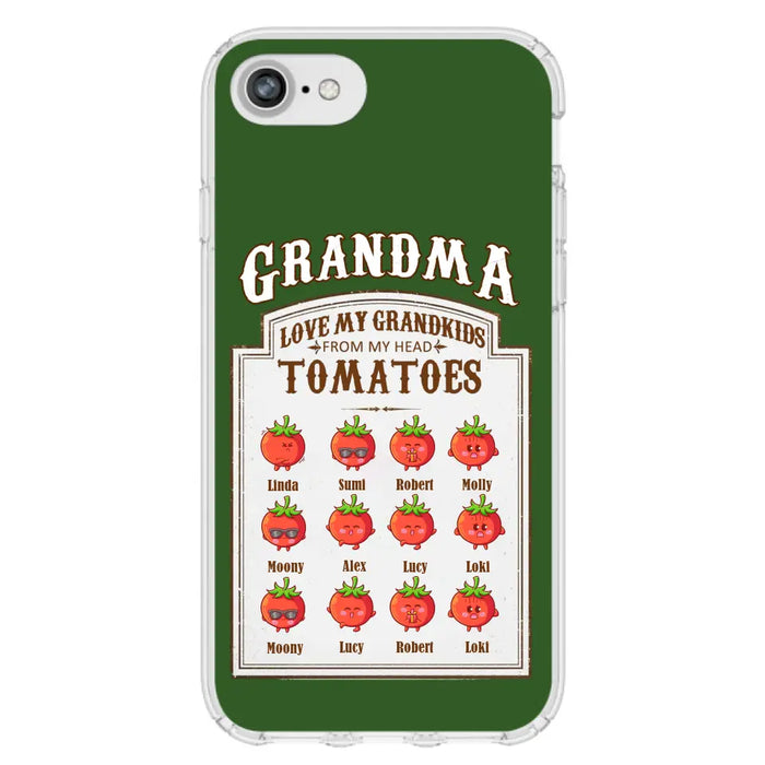 Custom Personalized Grandma Tomatoes Phone Case - Gift Idea For Mother's Day/Grandma- Upto 12 Tomatoes - Case For iPhone/ Samsung