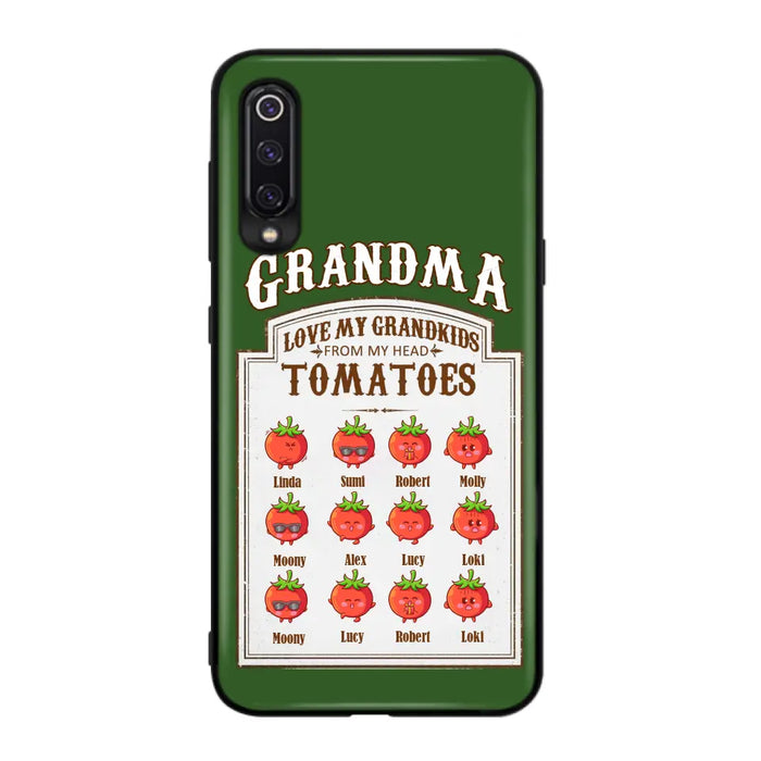 Custom Personalized Grandma Tomatoes Phone Case - Gift Idea For Mother's Day/Grandma- Upto 12 Tomatoes - Case For Oppo/ Xiaomi/ Huawei