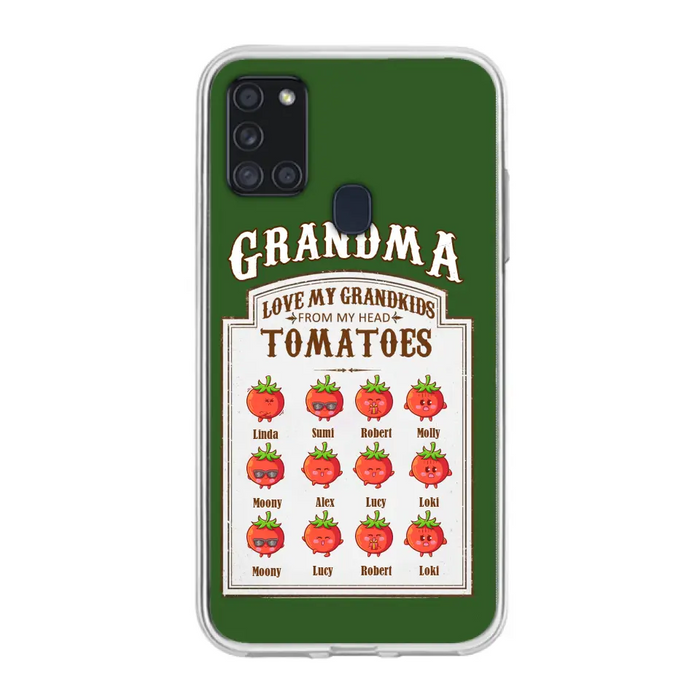 Custom Personalized Grandma Tomatoes Phone Case - Gift Idea For Mother's Day/Grandma- Upto 12 Tomatoes - Case For iPhone/ Samsung