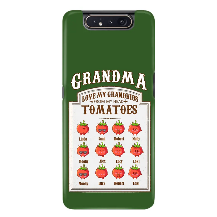 Custom Personalized Grandma Tomatoes Phone Case - Gift Idea For Mother's Day/Grandma- Upto 12 Tomatoes - Case For iPhone/ Samsung