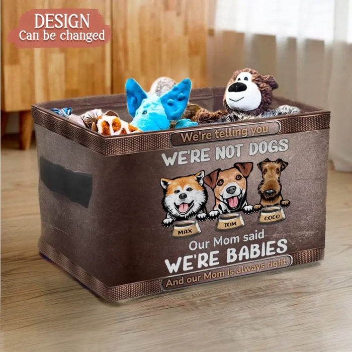 Custom Personalized I'm Not A Cat Storage Box - Upto 10 Dogs/ Cats - Gift For Pet Lovers - My Mom Said I'm A Baby