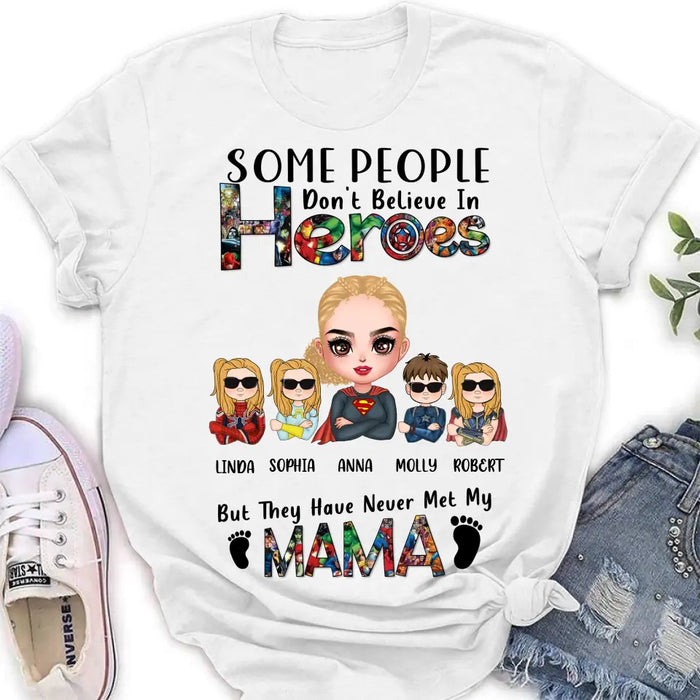 Custom Personalize Mother's Day Shirt/Hoodie - Upto 4 Kids - Gift Idea For Grandma/Mother's Day - You're Welcome