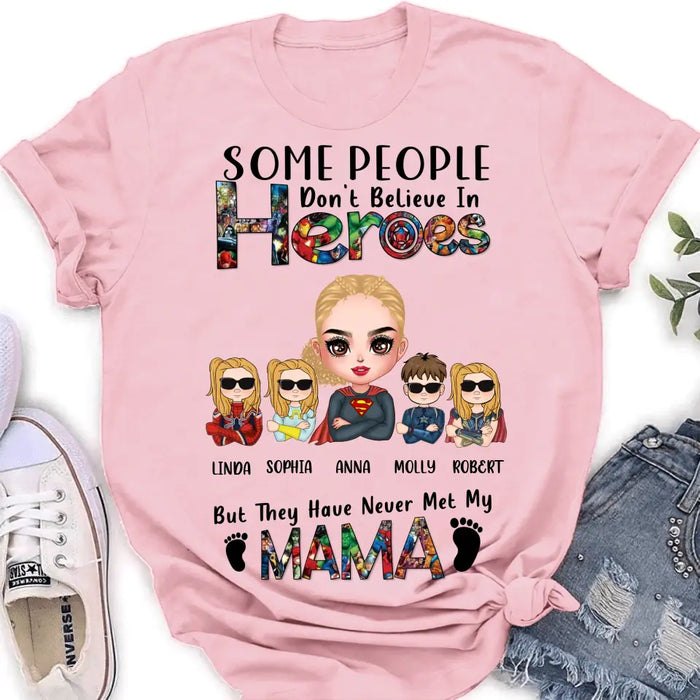 Custom Personalize Mother's Day Shirt/Hoodie - Upto 4 Kids - Gift Idea For Grandma/Mother's Day - You're Welcome