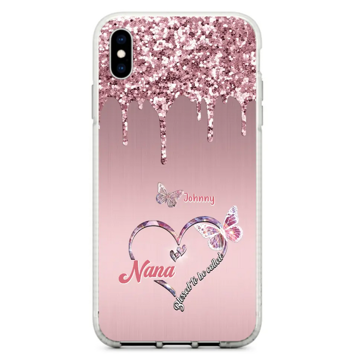 Custom Personalized Grandma Phone Case - Upto 10 Kids - Gift Idea For Mom/ Grandma/ Mother's Day - Case for iPhone/Samsung - Blessed To Be Called Nana