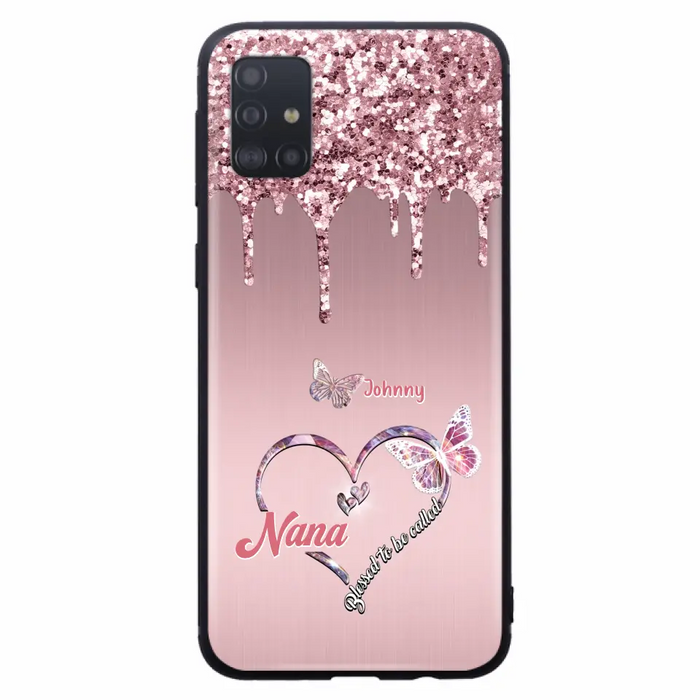 Custom Personalized Grandma Phone Case - Upto 10 Kids - Gift Idea For Mom/ Grandma/ Mother's Day - Case for iPhone/Samsung - Blessed To Be Called Nana