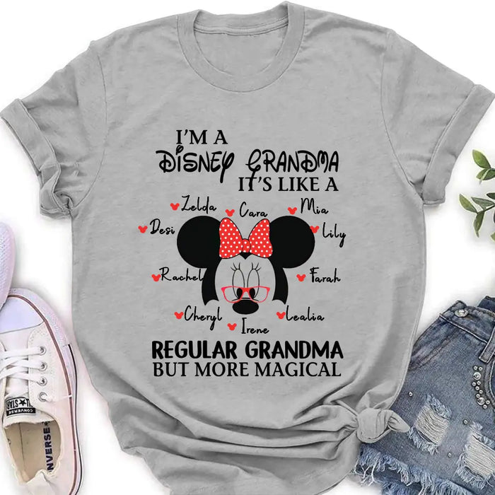 Custom Personalized Magical Grandma Shirt - Upto 10 Kids - Mother's Day Gift Idea for Mom/Grandma - It's Like A Regular Grandma But More Magical