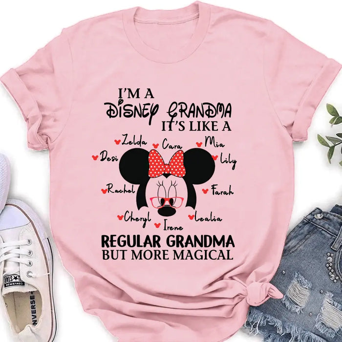 Custom Personalized Magical Grandma Shirt - Upto 10 Kids - Mother's Day Gift Idea for Mom/Grandma - It's Like A Regular Grandma But More Magical