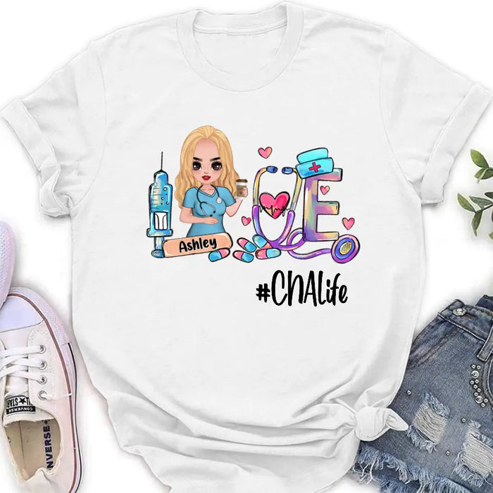 Custom Personalized Nurse Shirt - Gift Idea For Nurse - CNA Life