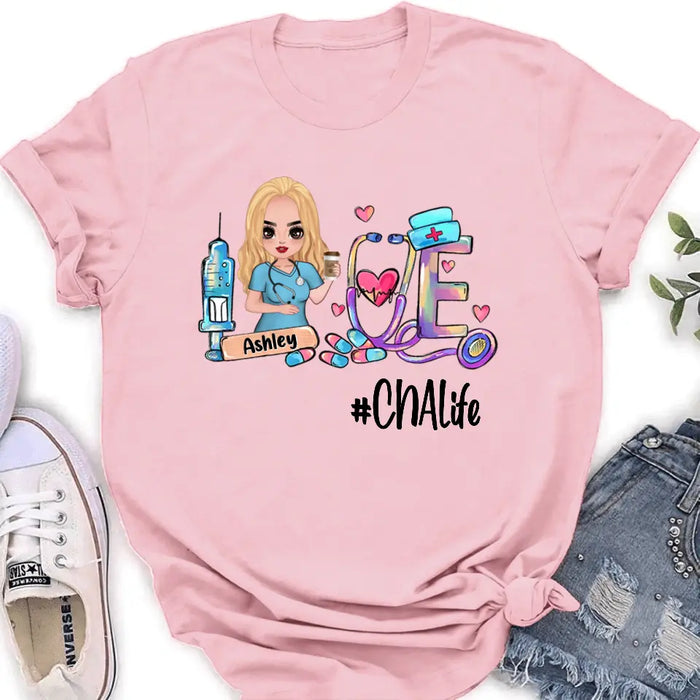 Custom Personalized Nurse Shirt - Gift Idea For Nurse - CNA Life