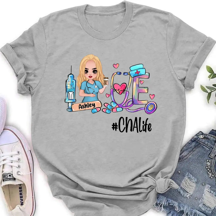 Custom Personalized Nurse Shirt - Gift Idea For Nurse - CNA Life