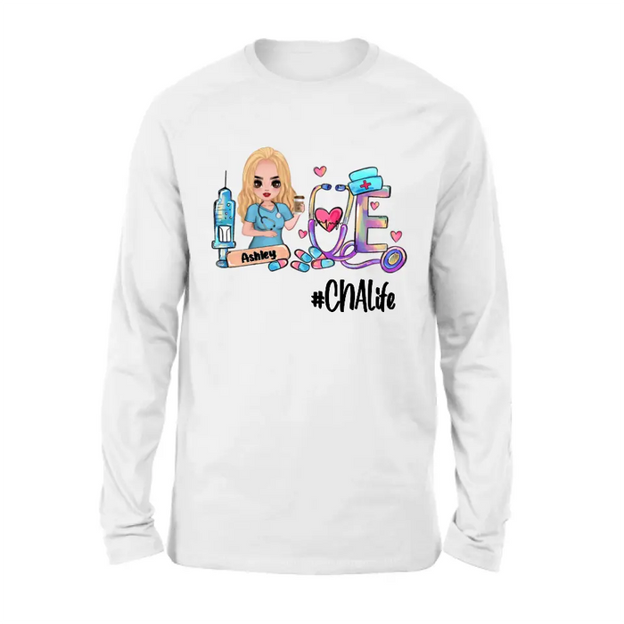Custom Personalized Nurse Shirt - Gift Idea For Nurse - CNA Life