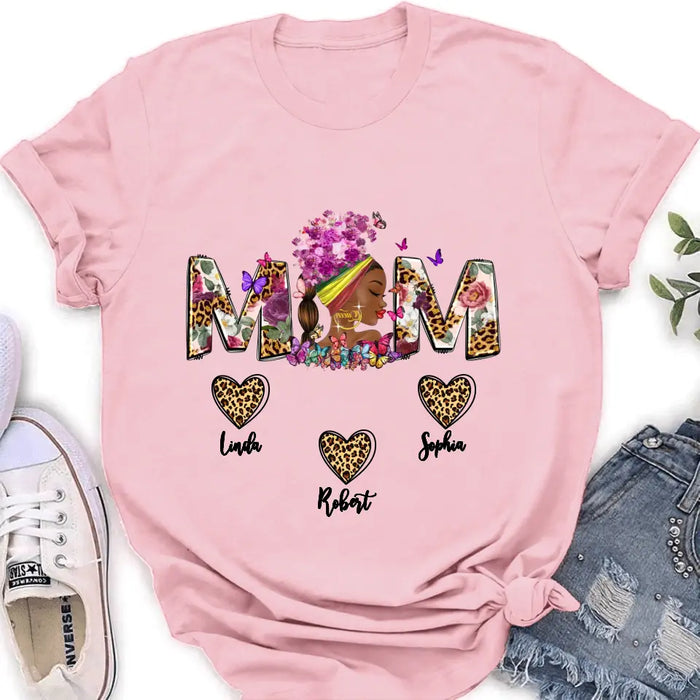 Custom Personalized Mom Shirt/ Hoodie - Gift Idea For Mom/Mother's Day - Upto 10 Kids