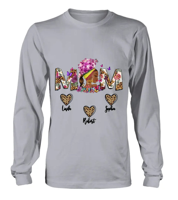 Custom Personalized Mom Shirt/ Hoodie - Gift Idea For Mom/Mother's Day - Upto 10 Kids