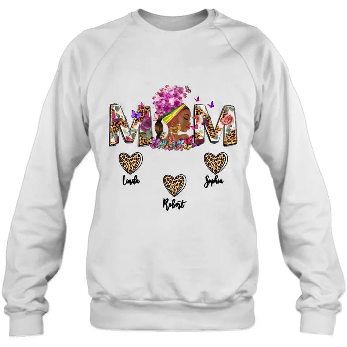 Custom Personalized Mom Shirt/ Hoodie - Gift Idea For Mom/Mother's Day - Upto 10 Kids