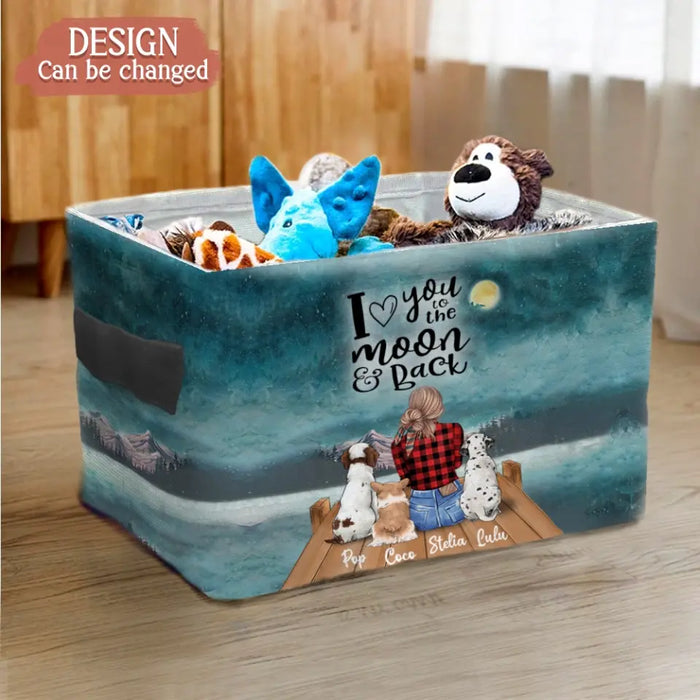 Custom Personalized Dog Mom Storage Box - 
Upto 5 Dogs - Mother's Day Gift For Dog Lovers - Rockin' The Dog Mom Life