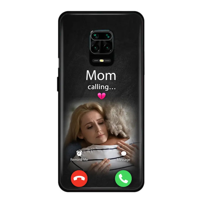 Custom Personalized Memorial Mom Phone Case - Upload Photo - Memorial Gift Idea For Mom/ Dad - Mom Calling - Case For Oppo/ Xiaomi/ Huawei