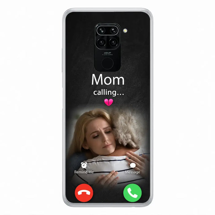 Custom Personalized Memorial Mom Phone Case - Upload Photo - Memorial Gift Idea For Mom/ Dad - Mom Calling - Case For Oppo/ Xiaomi/ Huawei