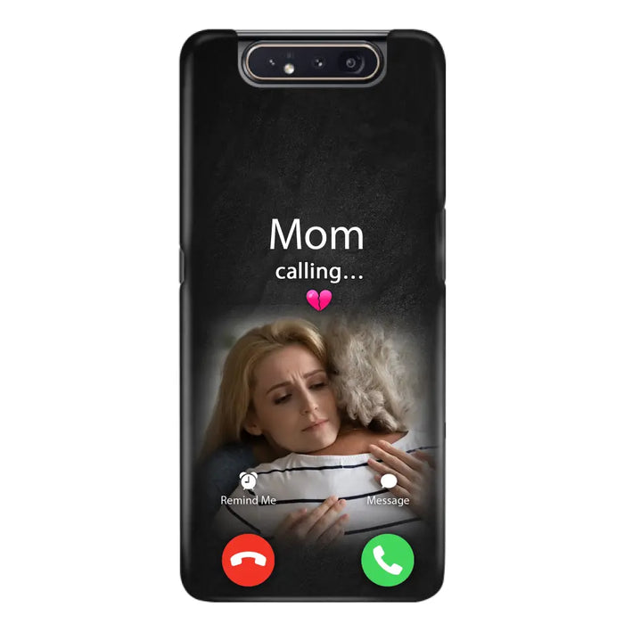 Custom Personalized Memorial Mom Phone Case - Upload Photo - Memorial Gift Idea For Mom/ Dad - Mom Calling - Case For iPhone And Samsung