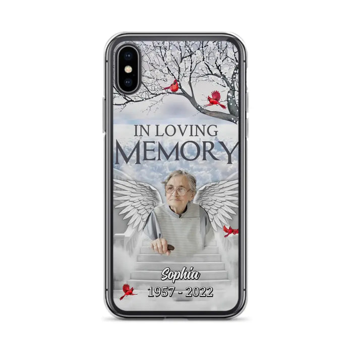 Custom Personalized Memorial Phone Case - Upload Photo - Memorial Gift Idea For Family - In Loving Memory - Case For iPhone & Samsung