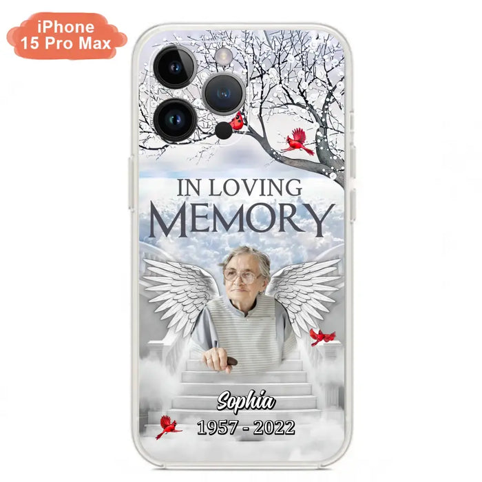 Custom Personalized Memorial Phone Case - Upload Photo - Memorial Gift Idea For Family - In Loving Memory - Case For iPhone & Samsung