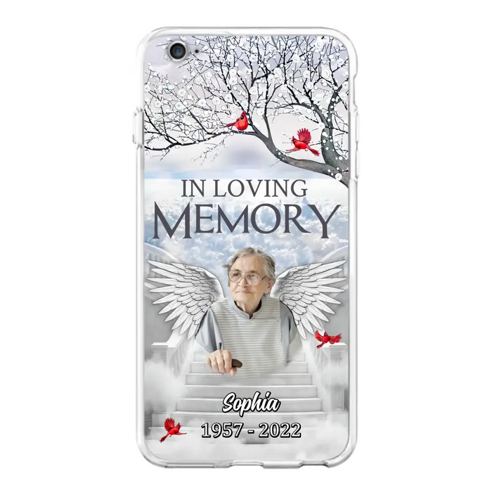 Custom Personalized Memorial Phone Case - Upload Photo - Memorial Gift Idea For Family - In Loving Memory - Case For iPhone & Samsung