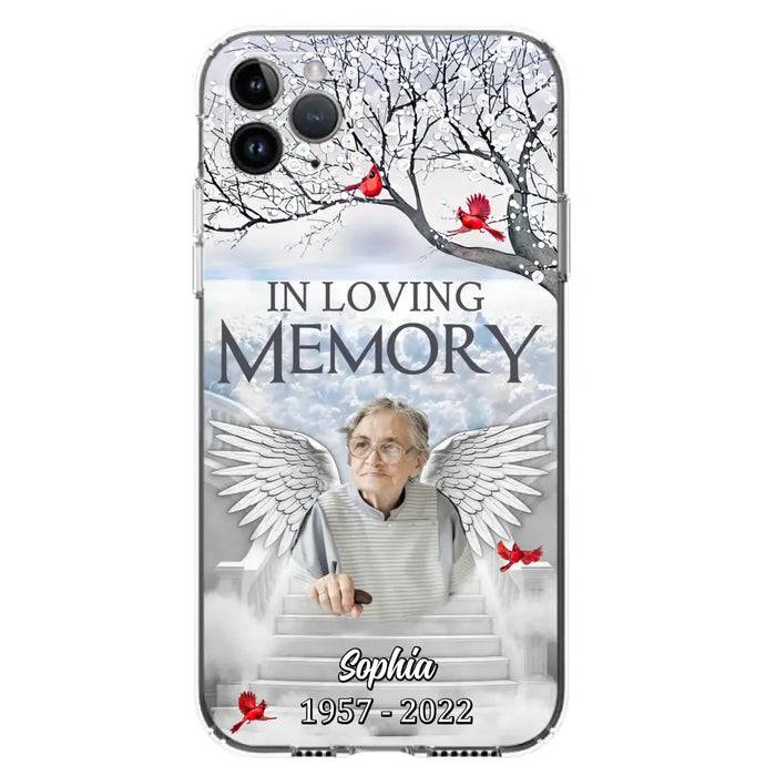 Custom Personalized Memorial Phone Case - Upload Photo - Memorial Gift Idea For Family - In Loving Memory - Case For iPhone & Samsung