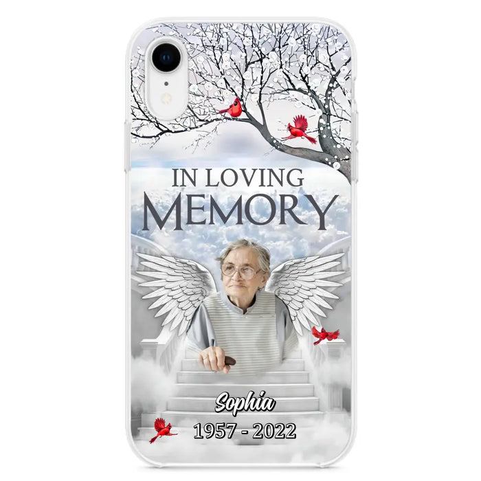 Custom Personalized Memorial Phone Case - Upload Photo - Memorial Gift Idea For Family - In Loving Memory - Case For iPhone & Samsung