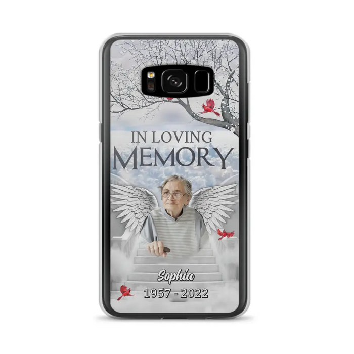 Custom Personalized Memorial Phone Case - Upload Photo - Memorial Gift Idea For Family - In Loving Memory - Case For iPhone & Samsung