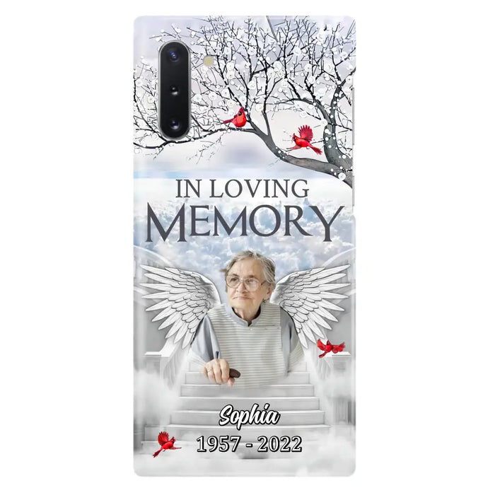 Custom Personalized Memorial Phone Case - Upload Photo - Memorial Gift Idea For Family - In Loving Memory - Case For iPhone & Samsung