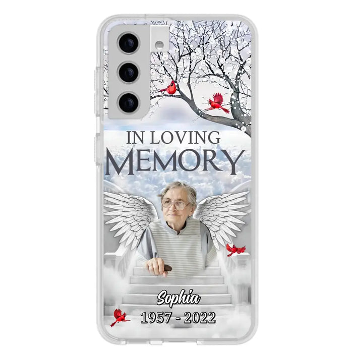 Custom Personalized Memorial Phone Case - Upload Photo - Memorial Gift Idea For Family - In Loving Memory - Case For iPhone & Samsung