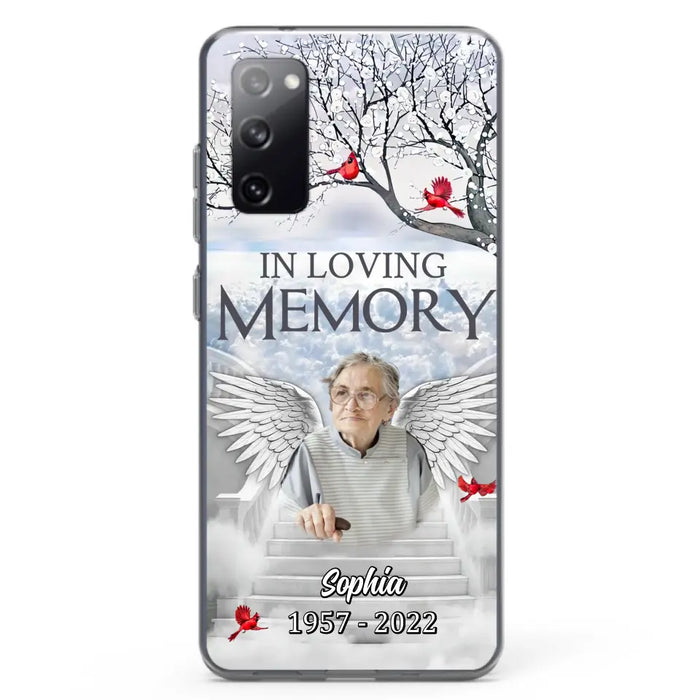 Custom Personalized Memorial Phone Case - Upload Photo - Memorial Gift Idea For Family - In Loving Memory - Case For iPhone & Samsung