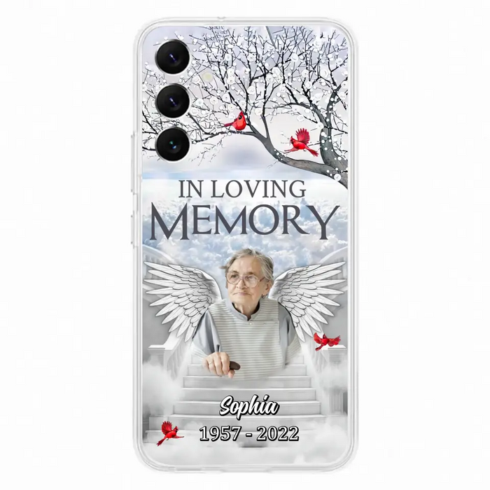 Custom Personalized Memorial Phone Case - Upload Photo - Memorial Gift Idea For Family - In Loving Memory - Case For iPhone & Samsung