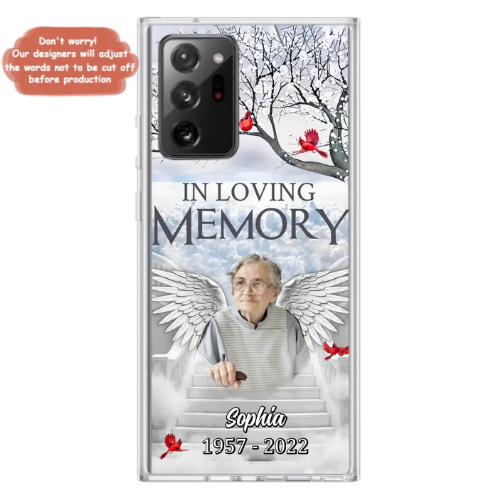 Custom Personalized Memorial Phone Case - Upload Photo - Memorial Gift Idea For Family - In Loving Memory - Case For iPhone & Samsung