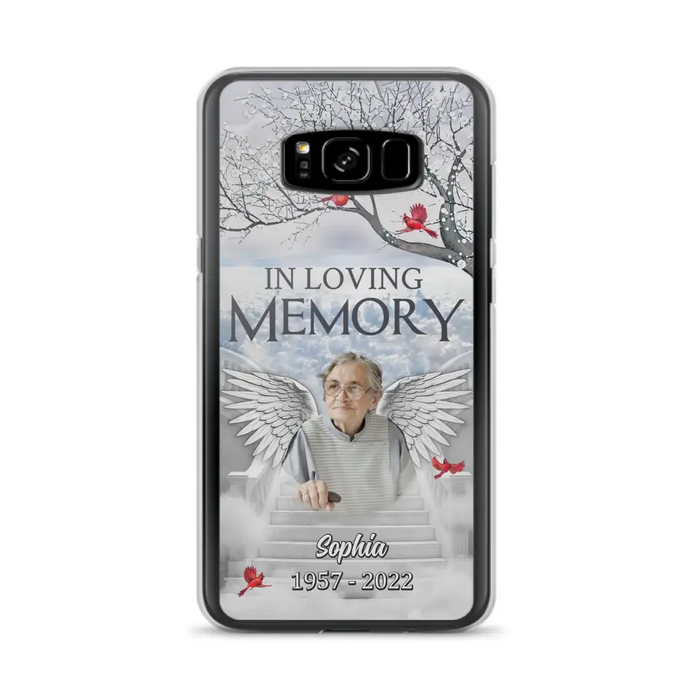 Custom Personalized Memorial Phone Case - Upload Photo - Memorial Gift Idea For Family - In Loving Memory - Case For iPhone & Samsung