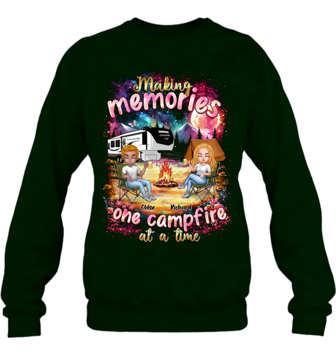 Custom Personalized Camping Shirt/Hoodie - Camping Lovers Gift Idea - Making Memories One Campfire At A Time