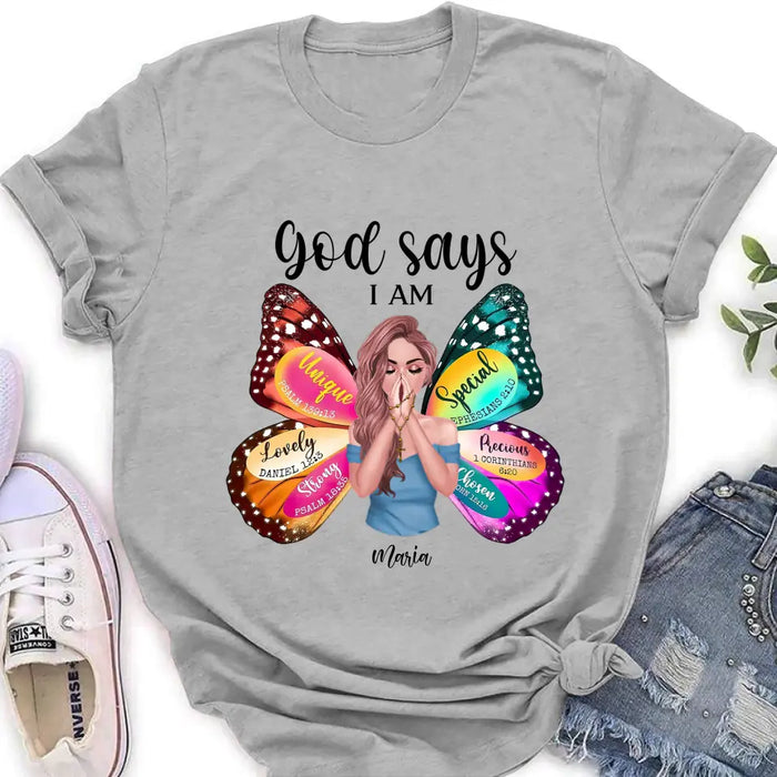 Personalized Prayer Shirt/Hoodie - Inspiration Religious Gifts Idea - God Says I Am Lovely Daniel