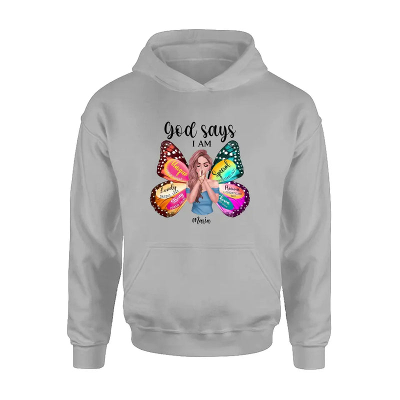 Personalized Prayer Shirt/Hoodie - Inspiration Religious Gifts Idea - God Says I Am Lovely Daniel